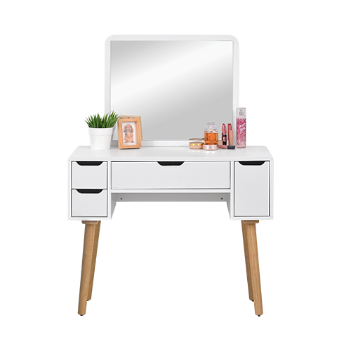 DRESSING TABLE 01 SOLID LEG WHITE