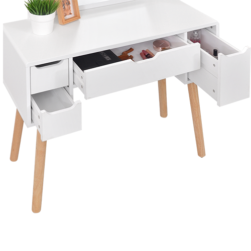 DRESSING TABLE 01 SOLID LEG WHITE