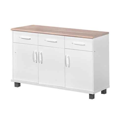 KITCHEN SET BAWAH 3 PINTU LUNA PUTIH