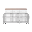 KITCHEN SET BAWAH 3 PINTU LUNA PUTIH