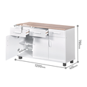 KITCHEN SET BAWAH 3 PINTU LUNA PUTIH