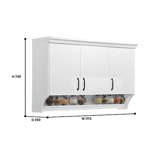 KITCHEN SET ATAS 3 PINTU 5610 WHITE