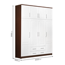 WARDROBE LPXD 48112 BROWN TEAK