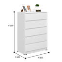 LILY 5 DRAWERS SNOOZE WHITE