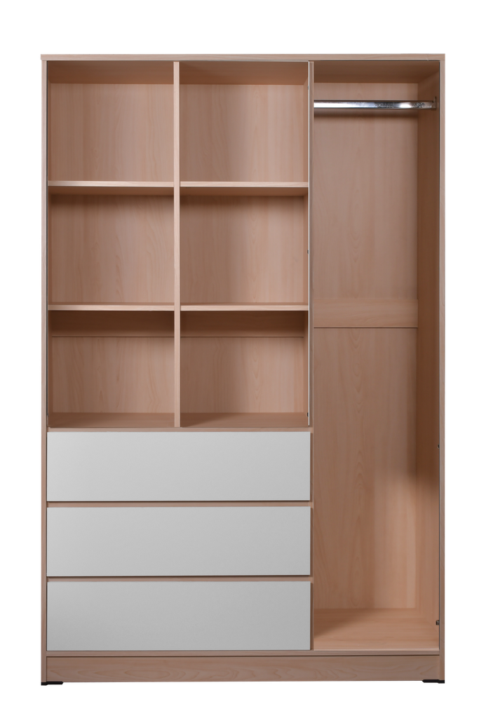 WARDROBE GARVIN THREE DOORS NATURAL
