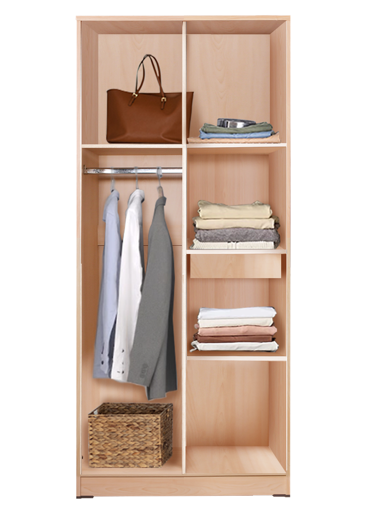 LEMARI PAKAIAN 2 PINTU 26111 NATURAL