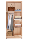 LEMARI PAKAIAN 2 PINTU 26111 NATURAL