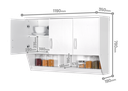 KITCHEN SET ATAS 3 PINTU LUNA PUTIH