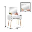 DRESSING TABLE 01 SOLID LEG WHITE