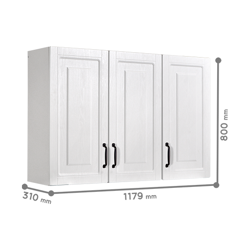 KITCHEN SET ATAS 3 PINTU PANEL 0108 WHITE