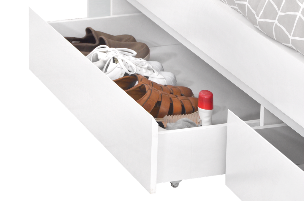 BED SINGLE ECLIPSE 120 x 200 WHITE