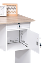 OFFICE DESK 0201 SONOMA OAK LIGHT / WHITE
