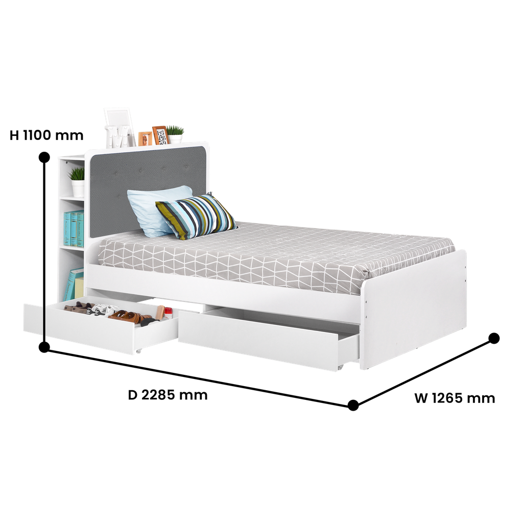 BED SINGLE ECLIPSE 120 x 200