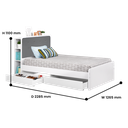 BED SINGLE ECLIPSE 120 x 200
