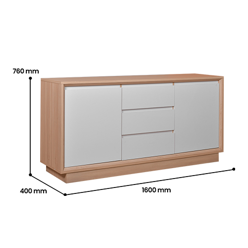 AUDIO VIDEO RACK ARDEN 160 WINTER MAPLE