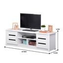 AUDIO VIDEO RACK MH 1118M WHITE