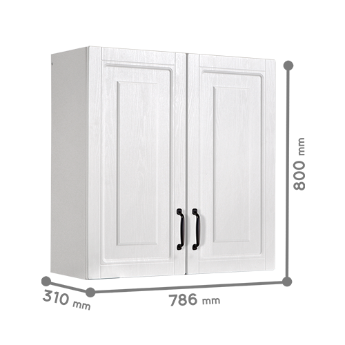 KITCHEN SET ATAS 2 PINTU PANEL 0108 WHITE