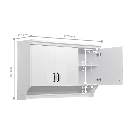 KITCHEN SET ATAS 3 PINTU 5610 WHITE