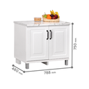 KITCHEN SET BAWAH 2 PINTU 0108 WHITE