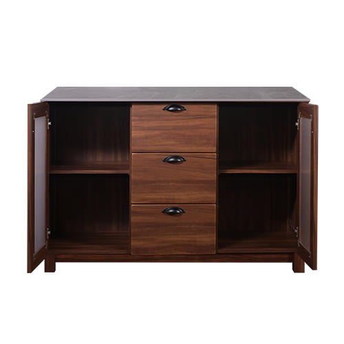 KITCHEN SET BAWAH 2 PINTU 3 LACI ODELIA BROWN TEAK