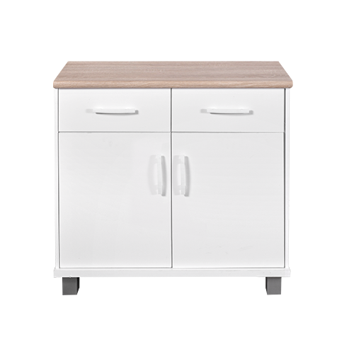 KITCHEN SET BAWAH 2 PINTU LUNA PUTIH