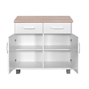 KITCHEN SET BAWAH 2 PINTU LUNA PUTIH