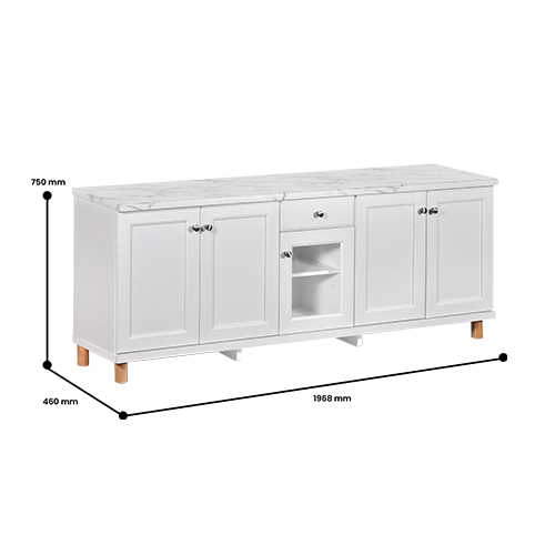 KITCHEN SET BAWAH LAVENDER 5 DOORS