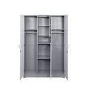 LEMARI PAKAIAN 3 PINTU WHITE BODY GREY