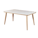 MARBLE DINING SET C17-753+ 4 CHAIRS BEIGE