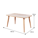 MARBLE DINING SET C17-753+ 4 CHAIRS BEIGE