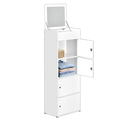 RAK SERBAGUNA 4 PINTU + MIRROR PUTIH