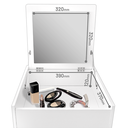 RAK SERBAGUNA 4 PINTU + MIRROR PUTIH