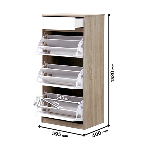 SHOE CABINET HANOVER 63X39X130