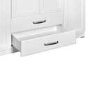 WARDROBE LAVENDER 4 DOORS WHITE