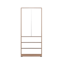 WARDROBE GARVIN TWO DOORS NATURAL