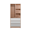 WARDROBE GARVIN TWO DOORS NATURAL