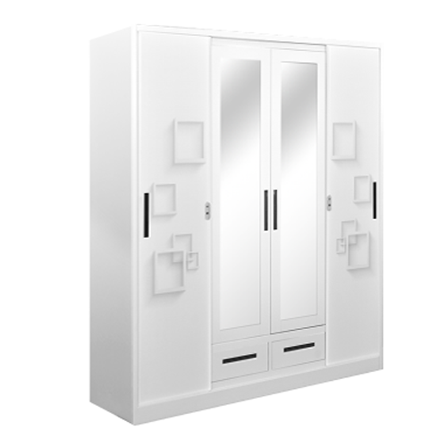 STEEL XR SLIDING WARDROBE 4 DOOR PRINTING 1