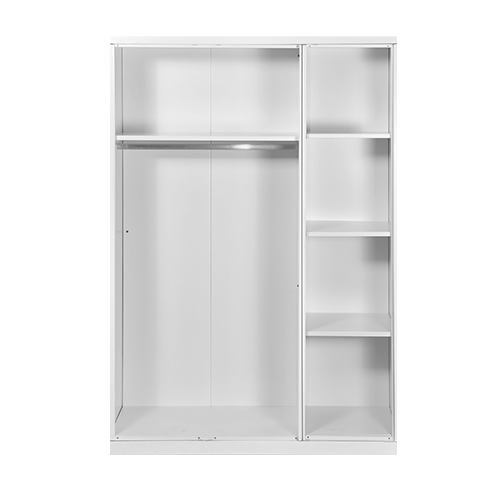 STEEL WARDROBE 3 DOOR ELEGANCE WHITE