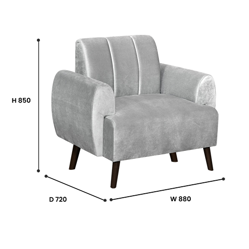 SOFA JANE 1 SEATER AURORA