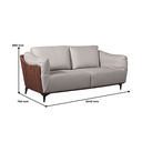 SOFA F97 3 SEATER LIGHT GREY