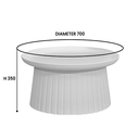 COFFEE TABLE PC5070 WHITE GREY DIA 50 DIA 70