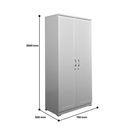 WARDROBE MAJESTIC TWO DOORS WHITE