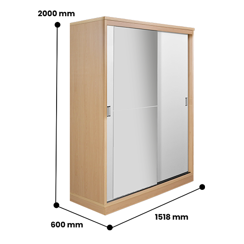 WARDROBE SLIDING MILANO WINTER MAPL