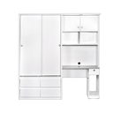 WARDROBE STUDY DESK WHITE