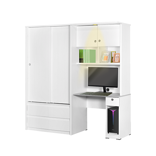 WARDROBE STUDY DESK WHITE