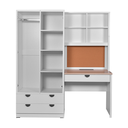 WARDROBE STUDY DESK WYNN 002 WHITE
