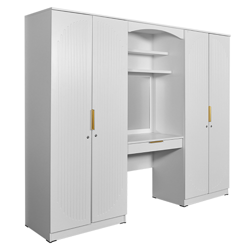 WARDROBE DRESSING TABLE NEVA WHITE