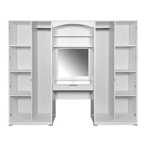 WARDROBE DRESSING TABLE NEVA WHITE