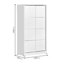 LEMARI SLIDING SEDANG 26112 WHITE
