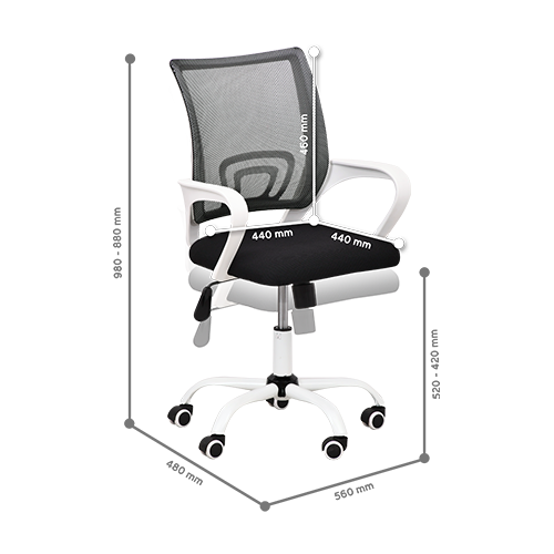 OFFICE CHAIR BX002 WHITE
